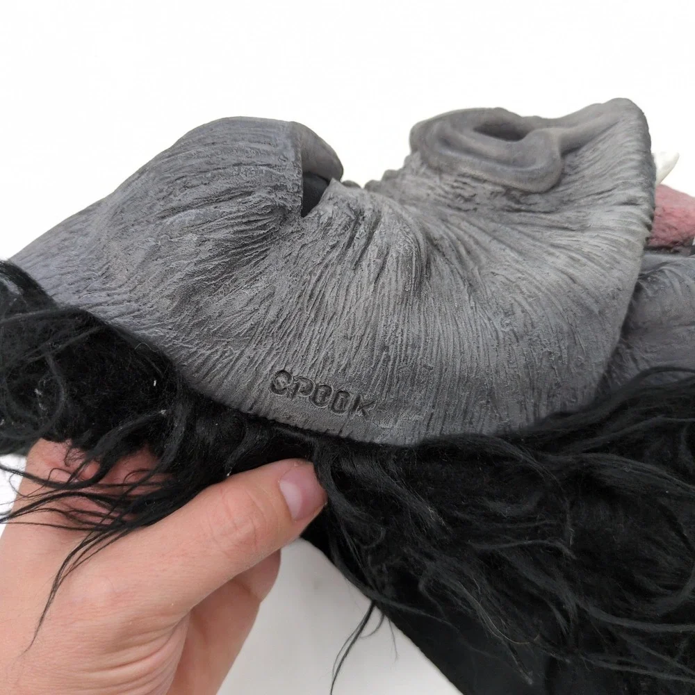 Spook VTG Gorilla Mask Costume Halloween Adult Rubber Fur Ape Scary Prank Horror
